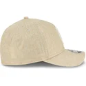 beige-bojd-skarm-snapback-keps-9forty-m-crown-a-frame-cotton-weave-los-angeles-dodgers-mlb-fran-new-era