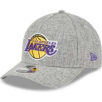 Gris snapback 9FORTY M-Crown A Frame Cotton Weave keps från Los Angeles Lakers NBA av New Era