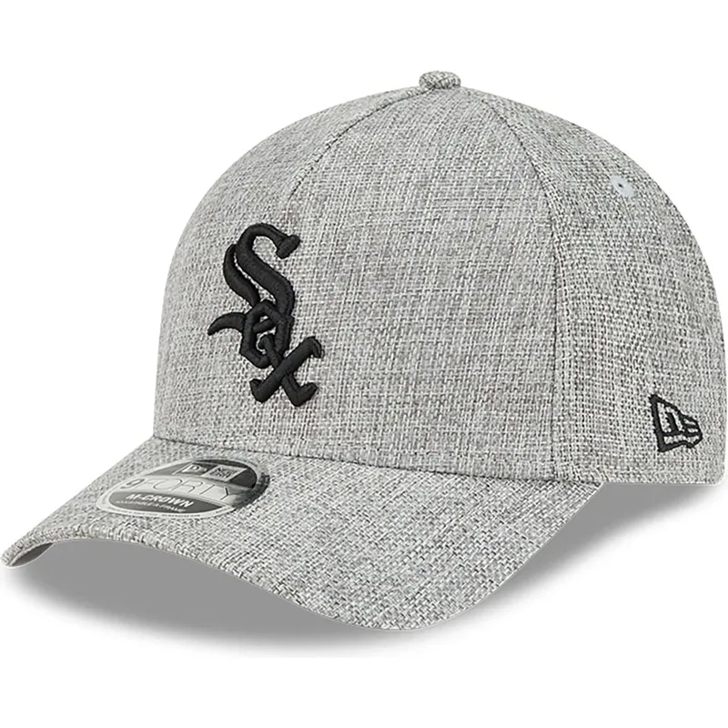 gra-kurvad-snapback-keps-9forty-m-crown-a-frame-cotton-weave-fran-chicago-white-sox-mlb-av-new-era