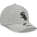 gorra-curva-gris-snapback-9forty-m-crown-a-frame-cotton-weave-de-chicago-white-sox-mlb-de-new-era