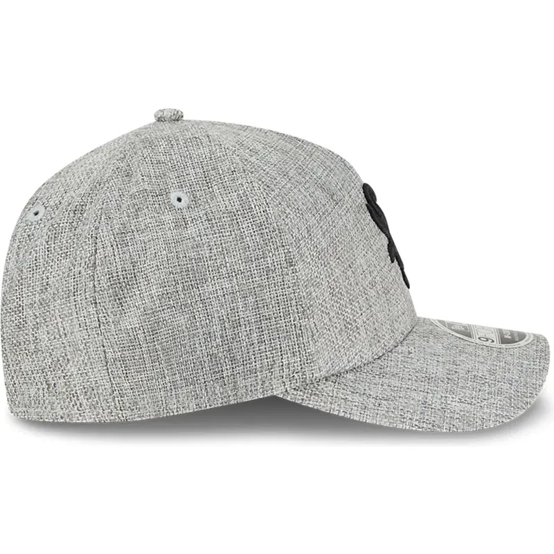 gra-kurvad-snapback-keps-9forty-m-crown-a-frame-cotton-weave-fran-chicago-white-sox-mlb-av-new-era