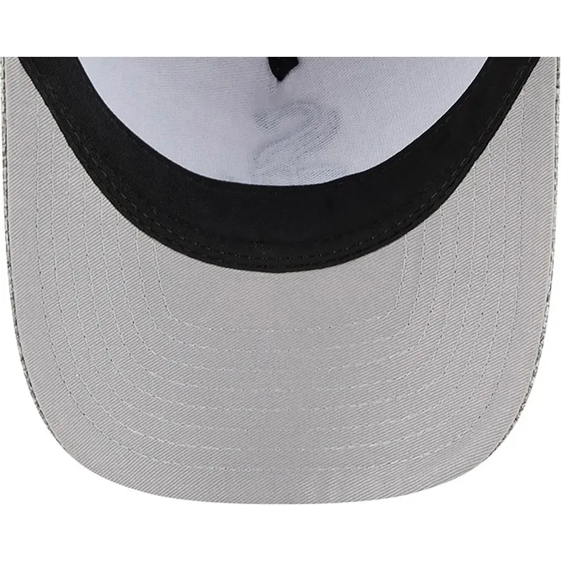 gra-kurvad-snapback-keps-9forty-m-crown-a-frame-cotton-weave-fran-chicago-white-sox-mlb-av-new-era