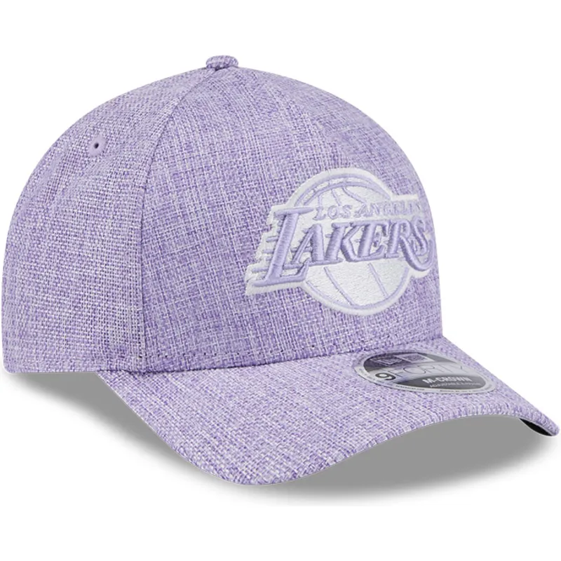 violett-bojd-keps-snapback-9forty-m-crown-a-frame-cotton-weave-fran-los-angeles-lakers-nba-fran-new-era