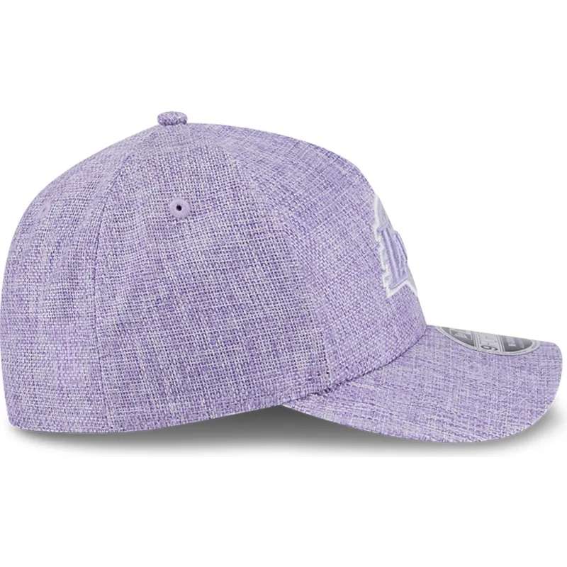violett-bojd-keps-snapback-9forty-m-crown-a-frame-cotton-weave-fran-los-angeles-lakers-nba-fran-new-era