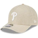 beige-bojd-keps-snapback-9forty-m-crown-a-frame-cotton-weave-fran-philadelphia-phillies-mlb-av-new-era