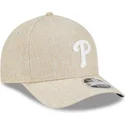 beige-bojd-keps-snapback-9forty-m-crown-a-frame-cotton-weave-fran-philadelphia-phillies-mlb-av-new-era