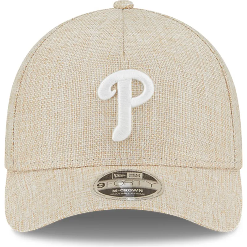 beige-bojd-keps-snapback-9forty-m-crown-a-frame-cotton-weave-fran-philadelphia-phillies-mlb-av-new-era