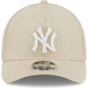 beige-bojd-keps-snapback-9forty-m-crown-a-frame-cotton-weave-new-york-yankees-mlb-fran-new-era