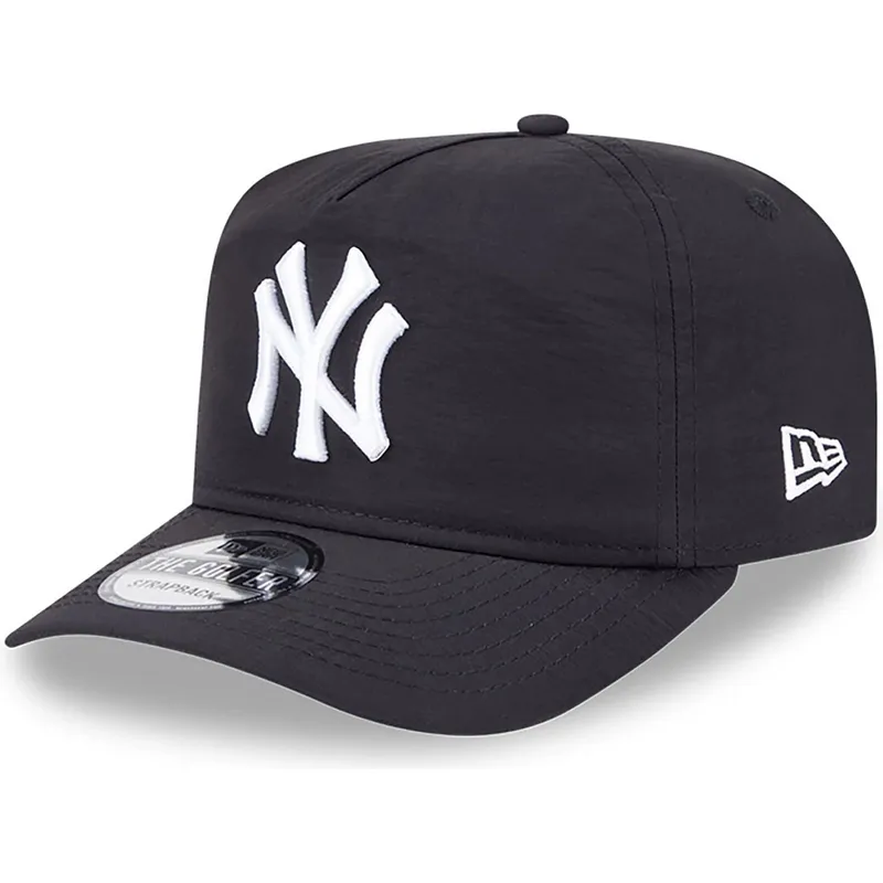 svart-justerbar-bojd-keps-golfer-everyday-nylon-fran-new-york-yankees-mlb-av-new-era