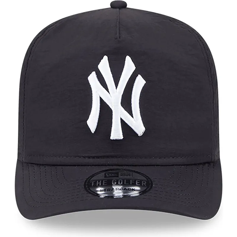 svart-justerbar-bojd-keps-golfer-everyday-nylon-fran-new-york-yankees-mlb-av-new-era