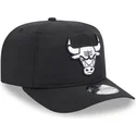 chicago-bulls-nba-new-era-justerbar-svart-kurvad-skarm-golfkeps-i-nylon