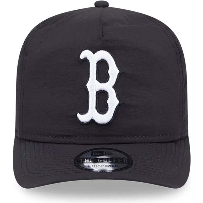 svart-justerbar-bojd-keps-golfer-everyday-nylon-fran-boston-red-sox-mlb-av-new-era