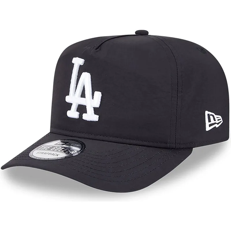 svart-bojd-justerbar-keps-golfer-everyday-nylon-fran-los-angeles-dodgers-mlb-av-new-era