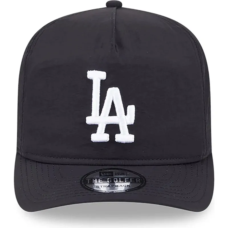 svart-bojd-justerbar-keps-golfer-everyday-nylon-fran-los-angeles-dodgers-mlb-av-new-era