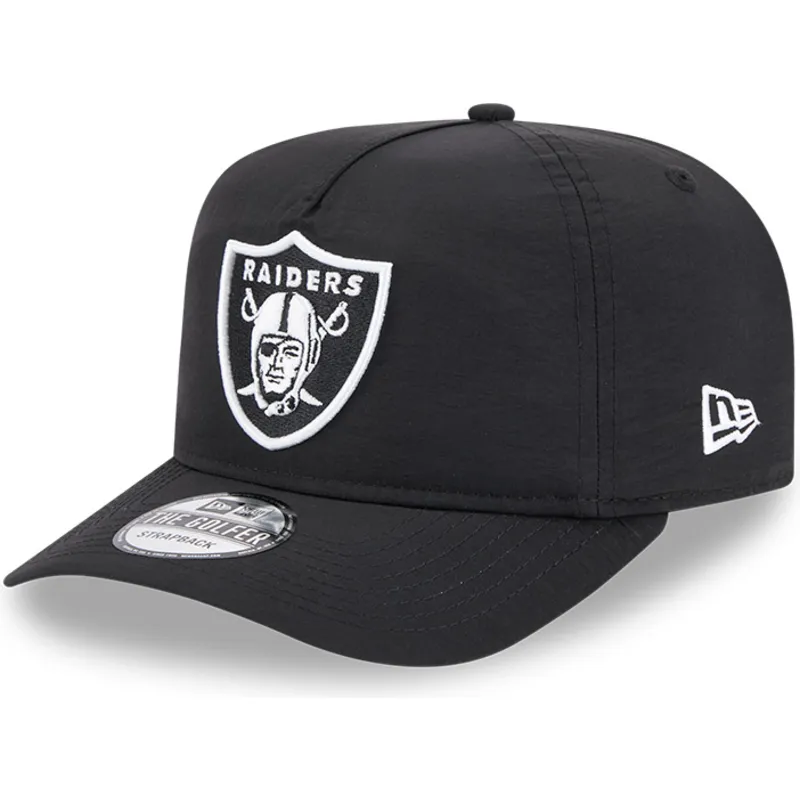 svart-justerbar-bojd-keps-golfer-everyday-nylon-fran-las-vegas-raiders-nfl-av-new-era