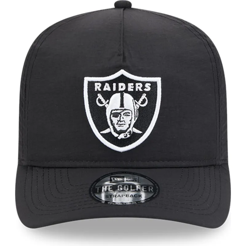 las-vegas-raiders-nfl-new-era-golfer-everyday-justerbar-svart-bojd-keps-i-nylon