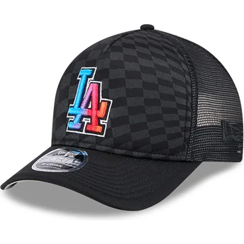 Svart 9FORTY M-Crown A Frame Gradient Raceway truckerkeps från Los Angeles Dodgers MLB av New Era