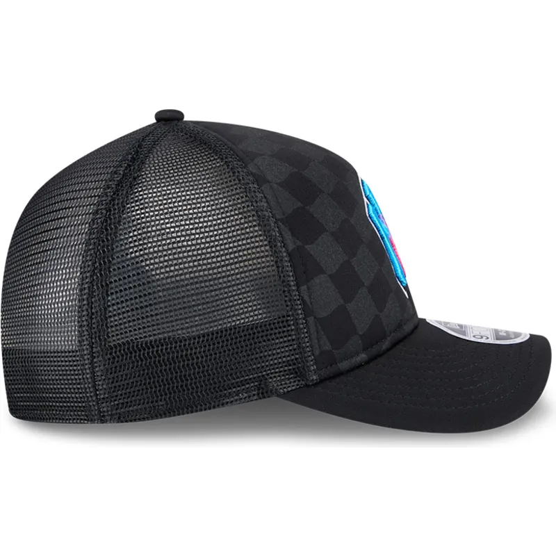 svart-trucker-keps-9forty-m-crown-a-frame-gradient-raceway-new-york-yankees-mlb-fran-new-era