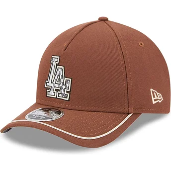 Brun snapback 9FORTY M-Crown A Frame Motorsport från Los Angeles Dodgers MLB av New Era med böjd skärm