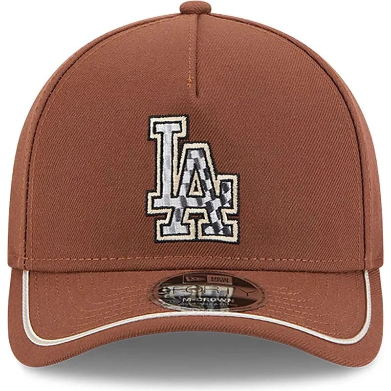 brun-bojd-keps-snapback-9forty-m-crown-a-frame-motorsport-fran-los-angeles-dodgers-mlb-av-new-era