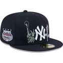 marinbla-platt-keps-justerad-59fifty-state-stitch-new-york-yankees-mlb-fran-new-era