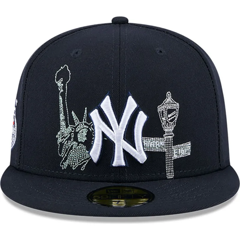 marinbla-platt-keps-justerad-59fifty-state-stitch-new-york-yankees-mlb-fran-new-era