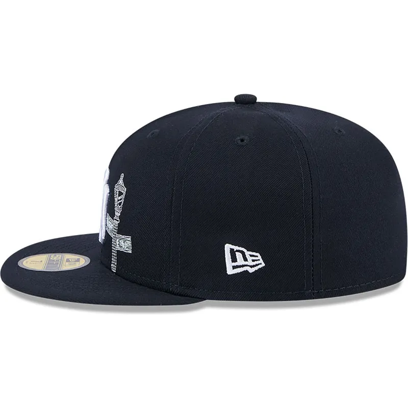 marinbla-platt-keps-justerad-59fifty-state-stitch-new-york-yankees-mlb-fran-new-era