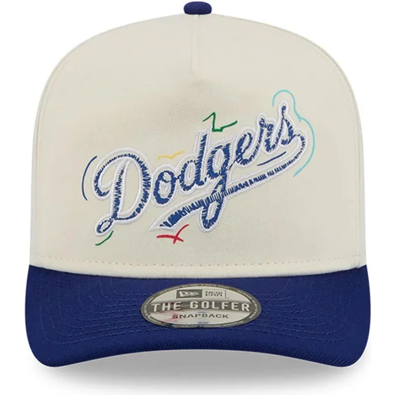 vit-och-bla-kurvad-keps-snapback-golfer-team-scribble-fran-los-angeles-dodgers-mlb-av-new-era