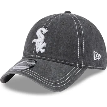 Justerbar grå 9TWENTY Washed Contrast keps från Chicago White Sox MLB av New Era