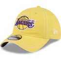 gul-bojd-justerbar-keps-9twenty-washed-contrast-fran-los-angeles-lakers-nba-av-new-era