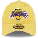 gul-bojd-justerbar-keps-9twenty-washed-contrast-fran-los-angeles-lakers-nba-av-new-era