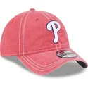 philadelphia-phillies-mlb-new-era-9twenty-tvattad-kontrast-justerbar-rosa-bojd-keps