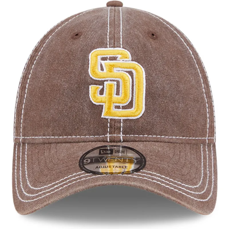 brun-bojd-justerbar-keps-9twenty-washed-contrast-fran-san-diego-padres-mlb-av-new-era
