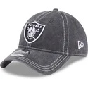 las-vegas-raiders-nfl-new-era-9twenty-justerbar-gra-kurvkeps-washed-contrast