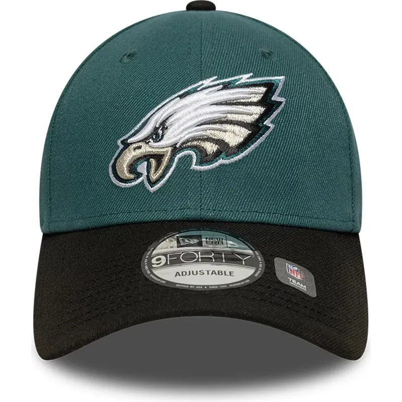 gron-och-svart-bojd-justerbar-keps-9forty-the-league-fran-philadelphia-eagles-nfl-av-new-era