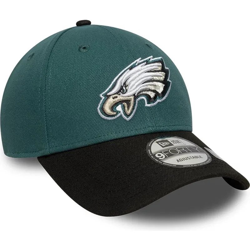 gron-och-svart-bojd-justerbar-keps-9forty-the-league-fran-philadelphia-eagles-nfl-av-new-era