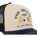 gorra-trucker-beige-negra-y-azul-crew20-de-von-dutch