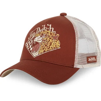 Gorra trucker brun och beige GUE från Von Dutch