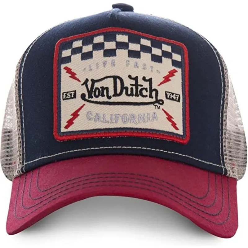 truckerkeps-marinbla-vit-och-rod-for-pojke-kidsquare16-fran-von-dutch