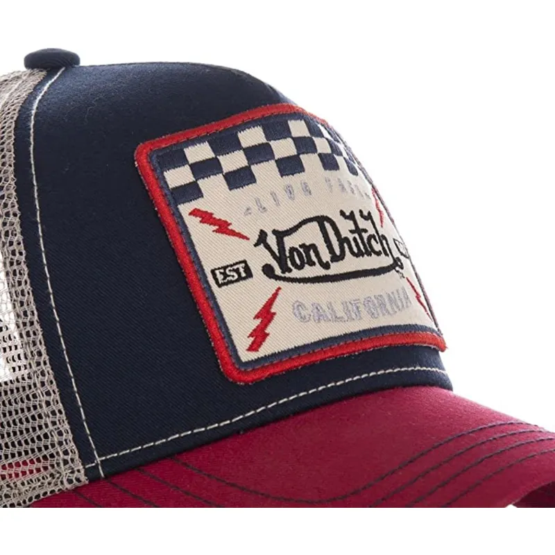 truckerkeps-marinbla-vit-och-rod-for-pojke-kidsquare16-fran-von-dutch