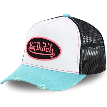 Von Dutch KID_SUM PNK vit, svart och blå truckerkeps för barn