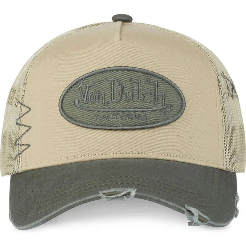 truckerkeps-beige-och-gron-used-02-fran-von-dutch