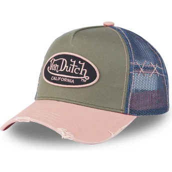 Gorra trucker grön, blå och rosa USED 03 från Von Dutch