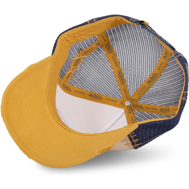 truckerkeps-beige-bla-och-gul-used-05-fran-von-dutch