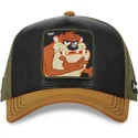 svart-gron-och-brun-bojd-keps-snapback-tasmanska-djavulen-loo10-taz-looney-tunes-fran-capslab
