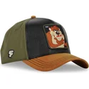 svart-gron-och-brun-bojd-keps-snapback-tasmanska-djavulen-loo10-taz-looney-tunes-fran-capslab