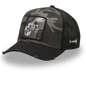 Gorra trucker multicolor Bugs Bunny och Daffy Duck LOO11 BD Looney Tunes från Capslab