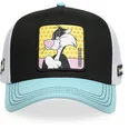 capslab-looney-tunes-silvestre-loo11-syl-svart-vit-och-bla-truckerkeps