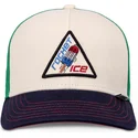 gorra-curva-beige-verde-y-azul-snapback-para-nino-rocket-ice-food-de-djinns