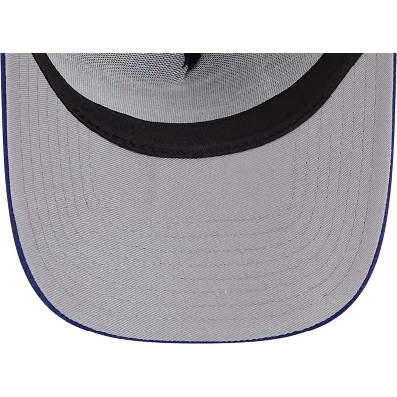 bla-och-vit-trucker-keps-9forty-a-frame-patch-spring-training-fan-pack-2025-fran-los-angeles-dodgers-mlb-av-new-era